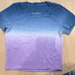 Kids Katie J NYC Blue and Purple Ombre Shirt